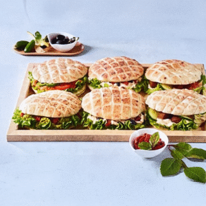 Produktbild gefüllte vegane Pitabrote